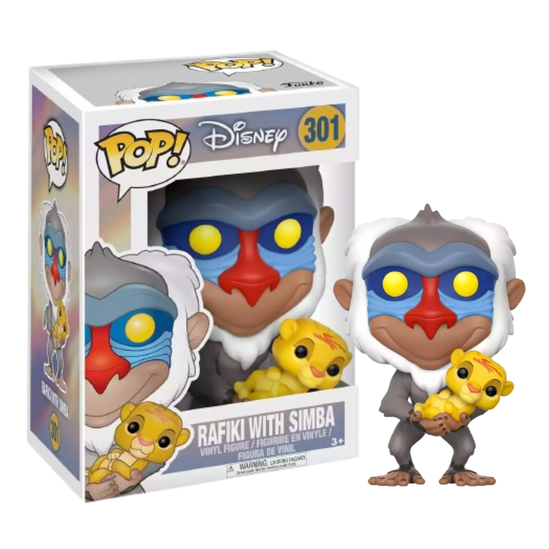 Funko POP - Disney - El Rey León - Rafiki y Simba - 301